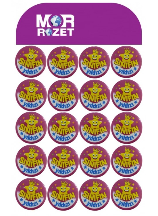 Mor Rozet Sınıfın Yıldızı  (1 Adet)
