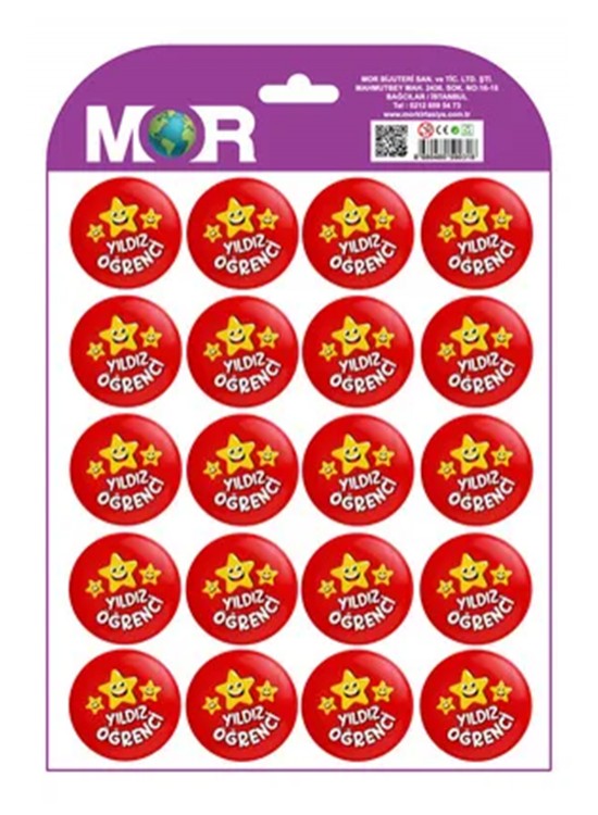 Mor Rozet Yıldız Öğrenci  (1 Adet)