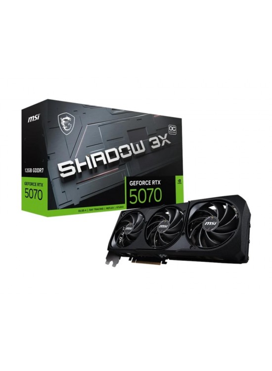 Msi GeForce RTX5070 12G Shadow 3X OC 12GB GDDR7 192 Bit DLSS 4 Ekran Kartı