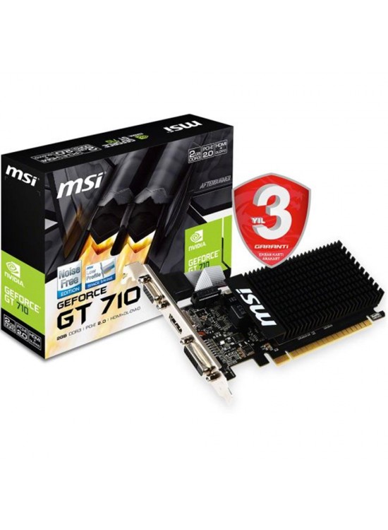 Msı Vga Gt 710 2Gd3H Lp Gt710 2Gb Ddr3 64B Dx12 Pc Ekran Kartı