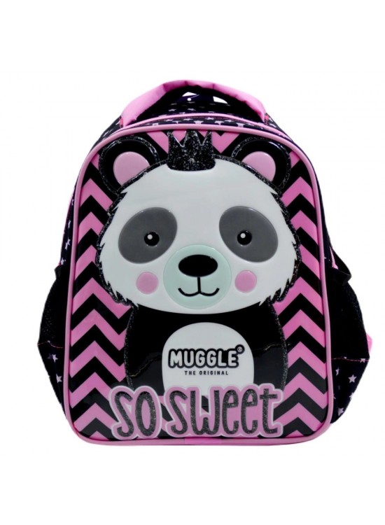 Muggle Anaokul Çantası Panda Siyah Mu-7327