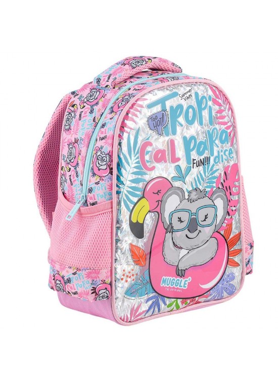 Muggle Anaokul Çantası Tropikal Pradice Pembe Mu-8928
