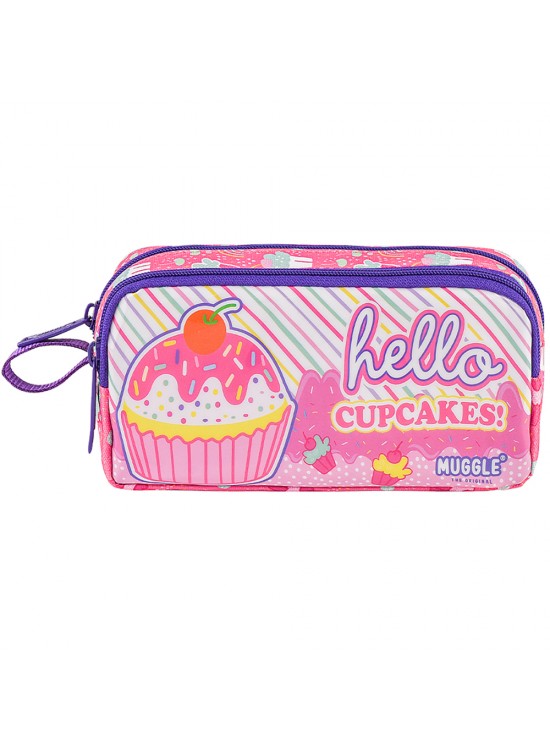 Muggle Kalem Çantası Cup Cake Pembe Mu-7112