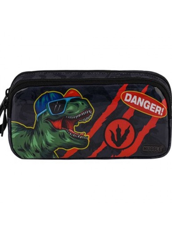 Muggle Kalem Çantası Danger Dino Siyah Mu-9284