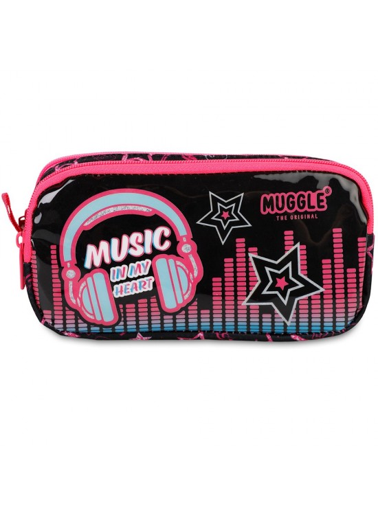 Muggle Kalem Çantası Music Siyah Mu-7181
