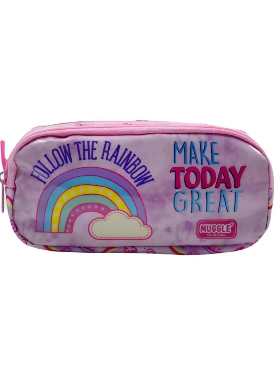 Muggle Kalem Çantası Soft Rainbow Pembe Mu-6757