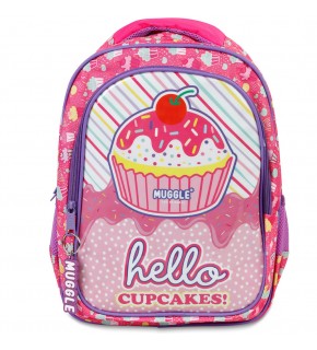 Muggle Okul Çantası Cup Cake Pembe Mu-7051