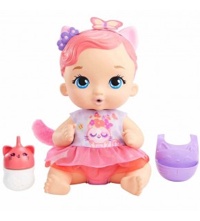 My Garden Baby Yavru Kedi Bebeğimin Bakım Zamanı Pembe Saçlı Bebek