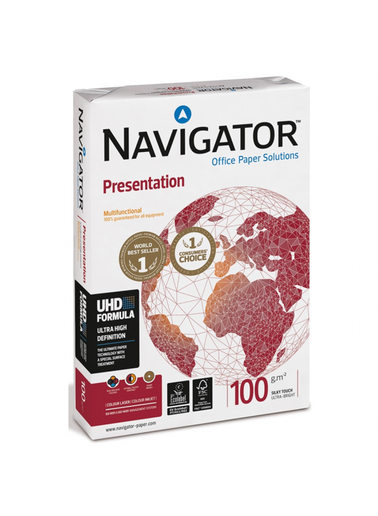 Navigator Gramajlı Fotokopi Kağıdı Presentation 500 LÜ A4 100 GR Beyaz