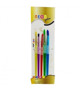 Neon 5 Li Fırça Seti Hkd-150 Silikon Tutma Yerli