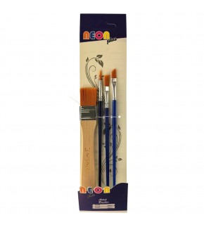 Neon Fırça Seti 4 Lü Hkd-144