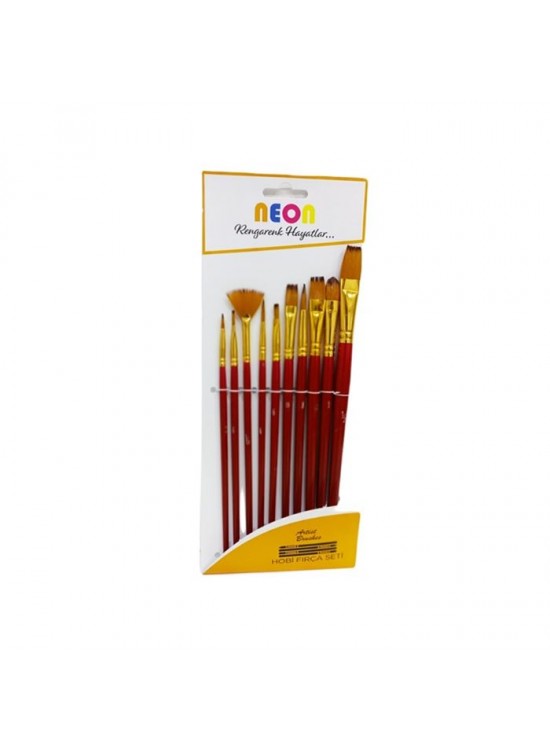Neon HKD-75 Fırça Seti Mavi 10 lu