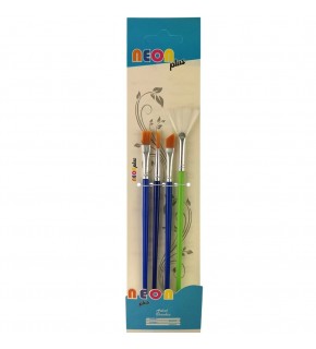 Neon Plus Fırça Seti 4 Lü HKD-143