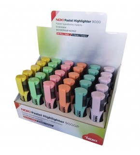 Noki Fosforlu Kalem Pastel 30 Lu Stand 9000P-30