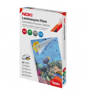 Noki Laminasyon Filmi Parlak 125 Mic A4 100 Lü 130003