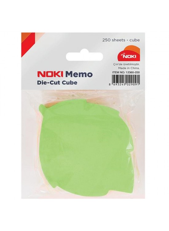 Noki Memo Yaprak Şekilli 5 Renk 80 Syf No:12360