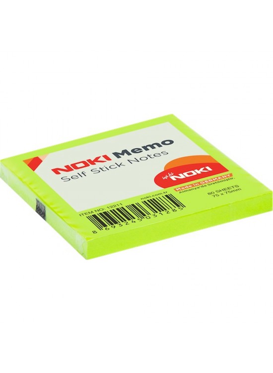 Noki Yapışkanlı Not Kağıdı 75x75 Yeşil 12211