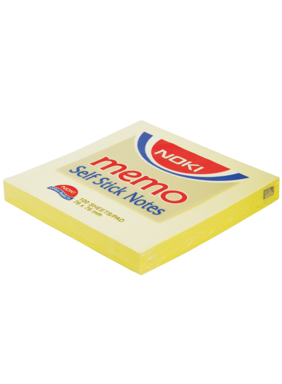 Noki Yapışkanlı Not Kağıdı Memo 100 YP 75x75 Sarı 12007 (1 Adet)