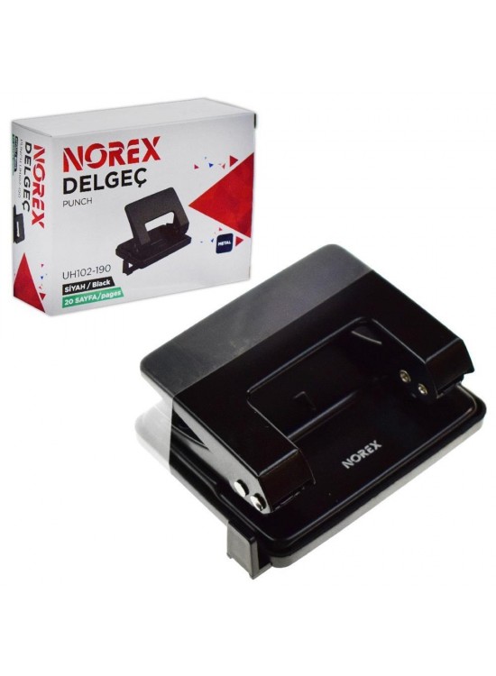 Norex Perfaratör ( Delgeç ) Metal 20 Syf Siyah UH102-190