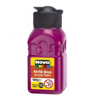 Nova Color Akrilik Boya Şişe 100 CC Magenta Kırmızı Nc-2024