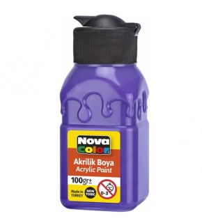 Nova Color Akrilik Boya Şişe 100 CC Mor Nc-2018