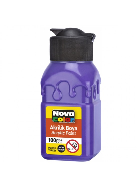 Nova Color Akrilik Boya Şişe 100 CC Mor Nc-2018