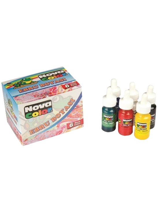 Nova Color Ebru Boyası 30 ML 6 LI Takım NC-238
