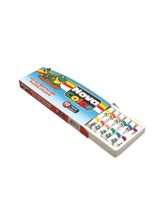 Nova Color Guaj Boya Tüp 10 Renk NC-102