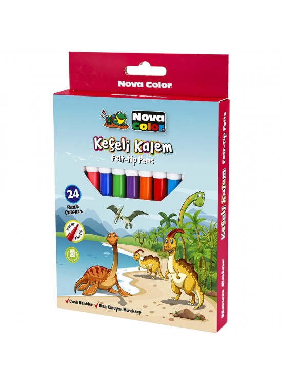 Nova Color Keçeli Kalem 24 Lü NC-872
