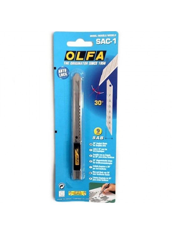 Olfa Maket Bıçağı Dar Metal Gövde SAC-1