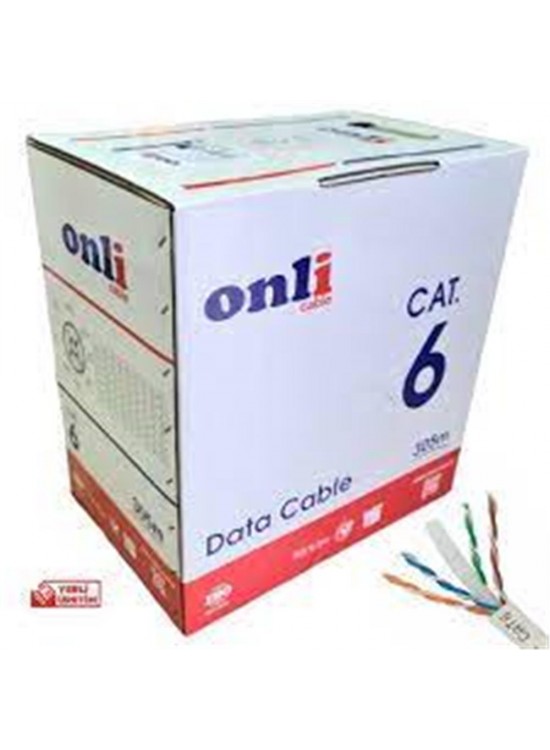 Onli ON-6002 U-UTP 23 AWG CCA 305 Metre Cat6 Kablo