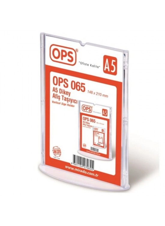 Ops Afiş Taşıyıcı A5 Dikey 065