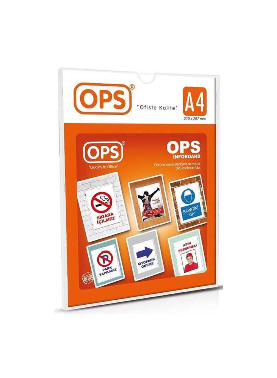 Ops Afiş Taşıyıcı Sergileme Ürünü Duvar Tipi A4 070