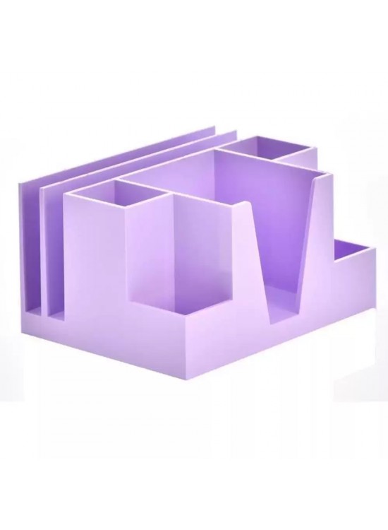 Ops Masa Seti Kalemlik-Organizer Pastel Mor KLM 207