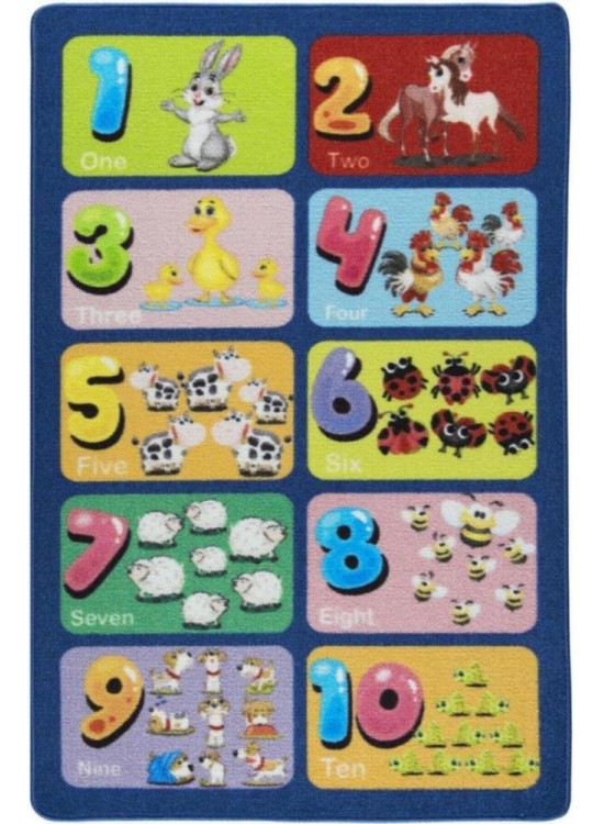 Oremo Halı Top Ten 133x190 Mavi Bukle