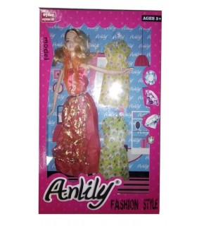 Oydaş Oyuncak Kutuda Anlıly 2 Elbıselı Bebek Oyd-02252
