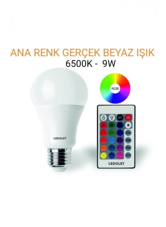 Panther Ledolet Led Ampul Kumandalı 9W