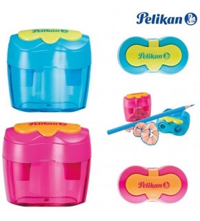 Pelikan Kalemtraş Çiftli Kapaklı Çiçek 700696 (1 Adet)