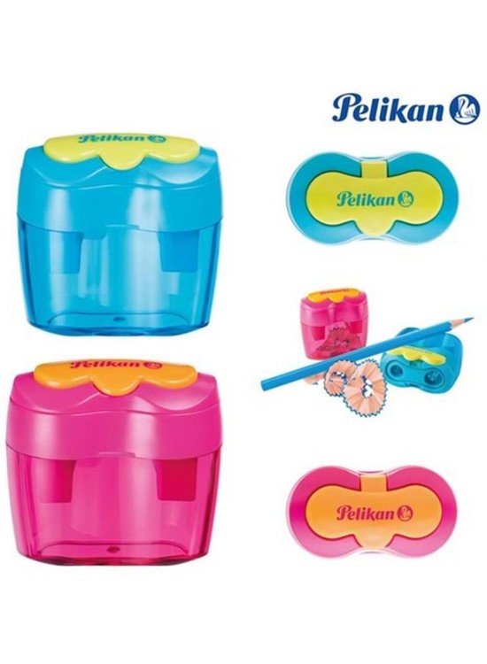 Pelikan Kalemtraş Çiftli Kapaklı Çiçek 700696 (1 Adet)