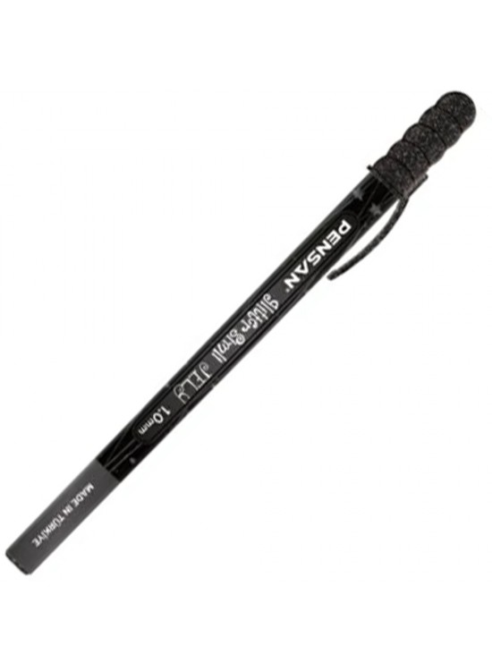 Pensan Jel Kalem Jely 1.0 MM Glıtter Simli Siyah 2800 (1 Adet)
