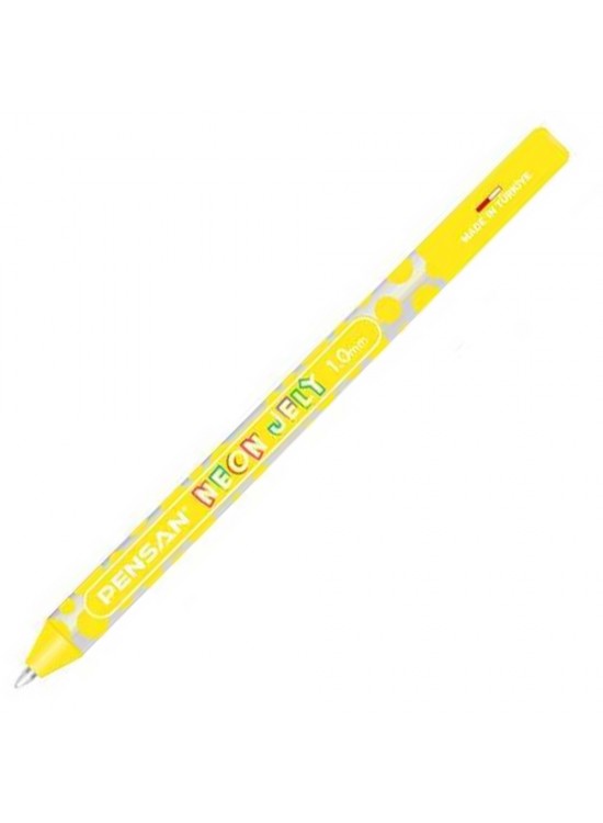 Pensan Jel Kalem Jely 1.0 MM Neon Sarı 2801 (1 Adet)