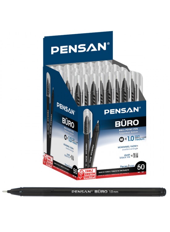 Pensan Tükenmez Kalem Büro 1.0 MM Siyah 2270 (1 Adet)