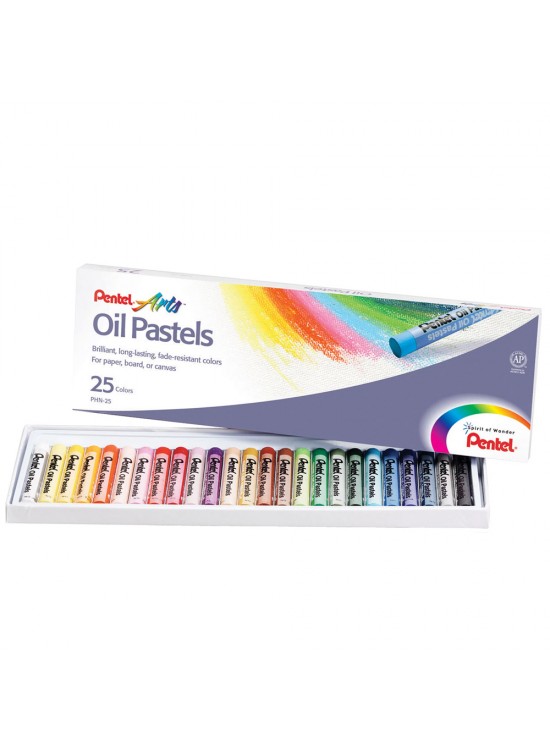 Pentel Pastel Boya Yağlı Karton Kutu 25 Lİ PHN-25