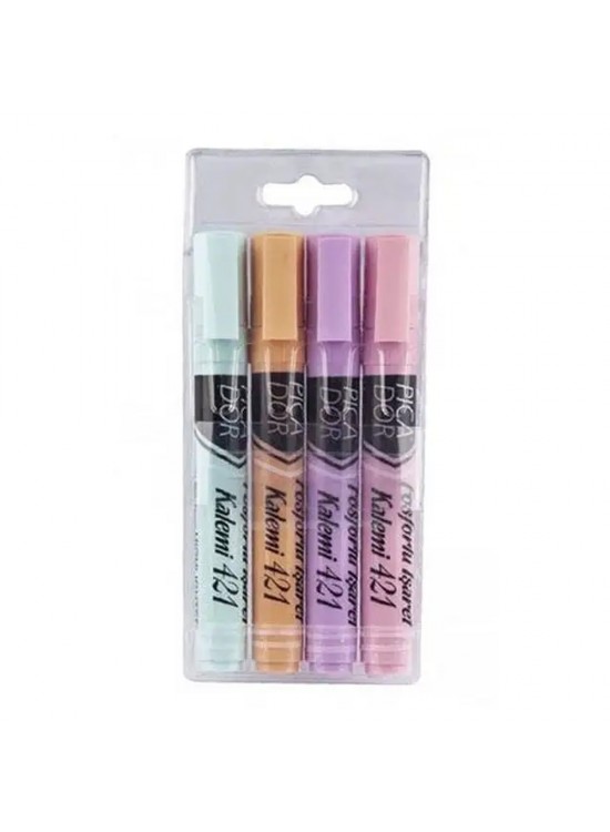 Picador Fosforlu Kalem Pastel 4 Lü Karışık 421