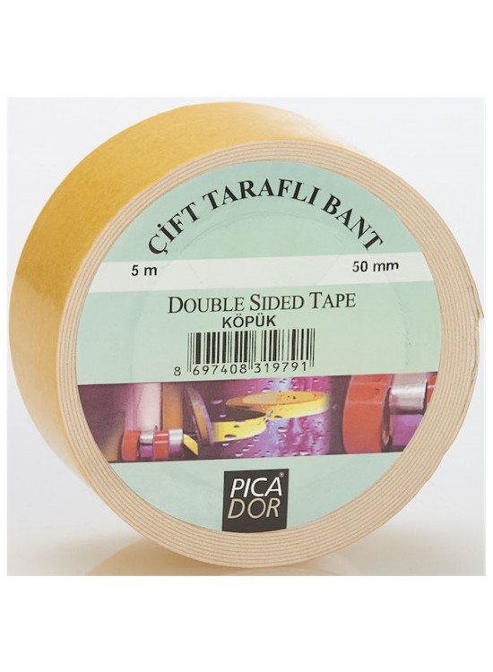 Picador Çift Taraflı Bant Pe Köpük Hotmelt Askısız 5x50 MM 4301