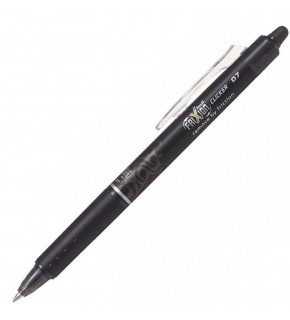 Pilot Tükenmez Kalem Frixion Clicker Bilye Uç Silinebilir 0.7 MM Siyah BLRT-FR7-B (1 Adet)