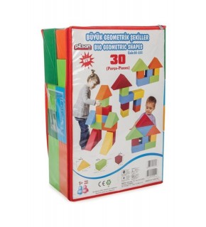 Pilsan Oyuncak Geometrik Büyük Şekiller 30 Parça 03235