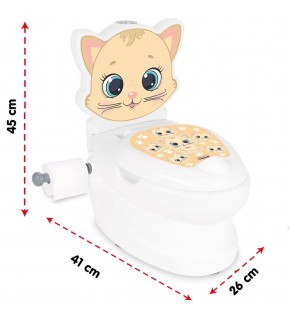 Pilsan Oyuncak Işıklı ve Müzikli Eğitici Kedi Klozet