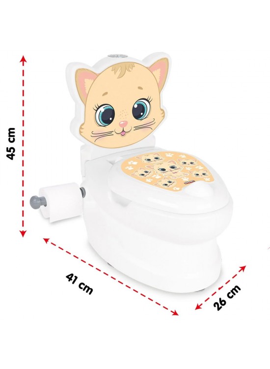 Pilsan Oyuncak Işıklı ve Müzikli Eğitici Kedi Klozet