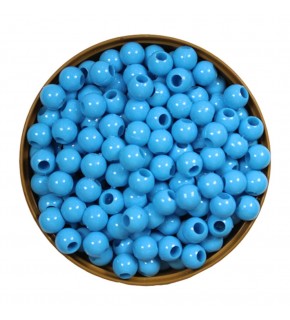 Plastik Boncuk 10Mm 500Gr Mavi B3990